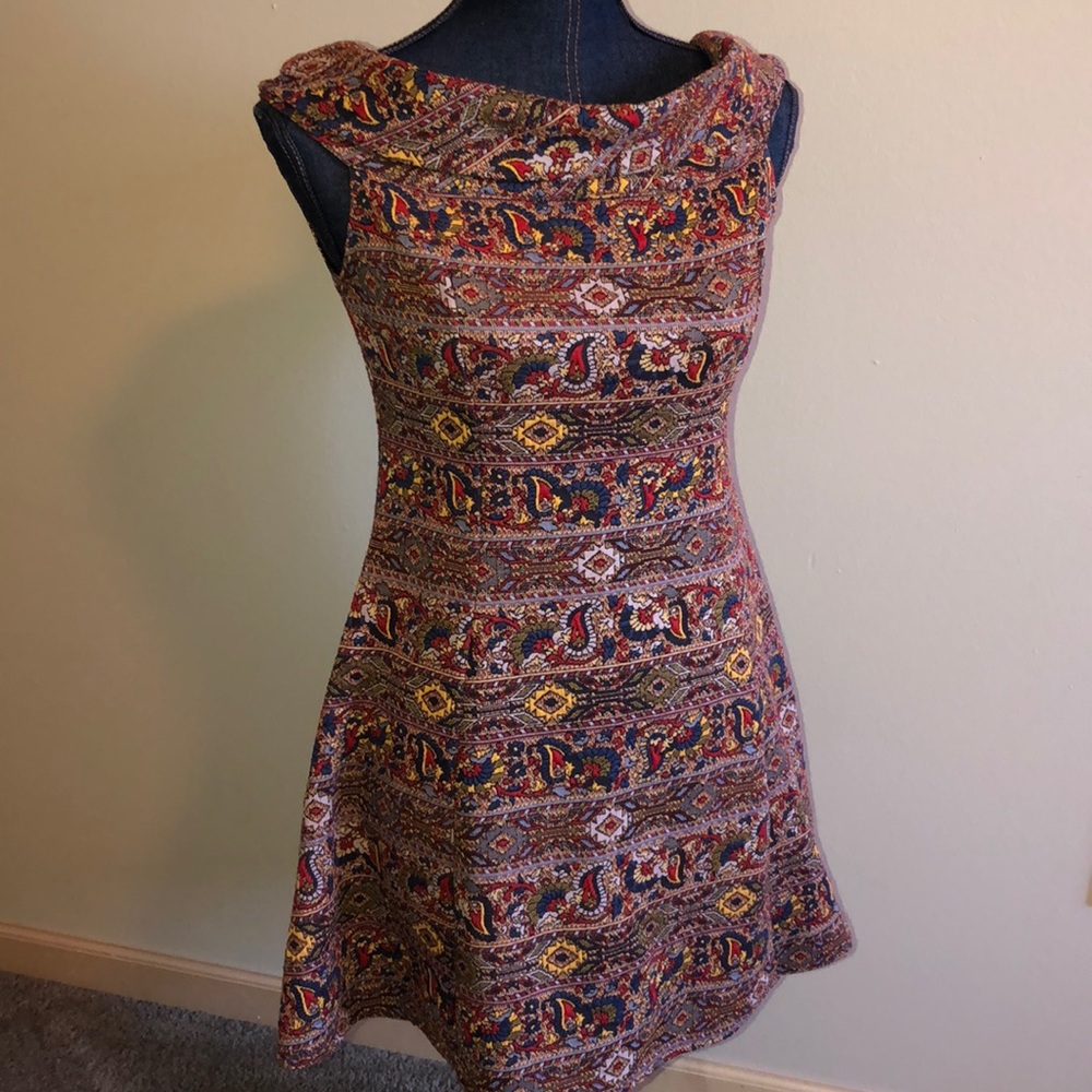Like New Zara Trafaluc Bohemian Print Dress Sz 28 - Picture 1 of 8
